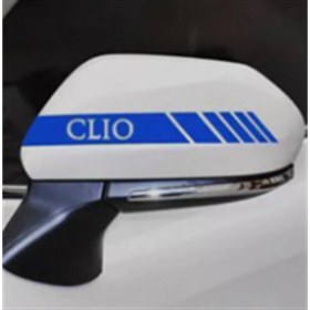 Resim Çınarrium Renaul Clio Ayna Sticker Etiket Modeli 