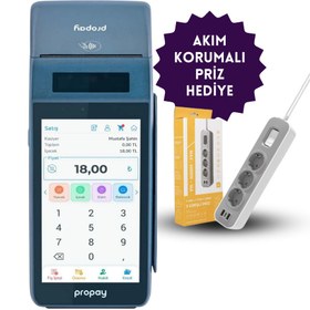 Resim propay P1000 Ecr Android Yazar Kasa Pos / Akım Korumalı Priz Hediye 