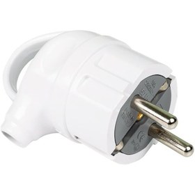 Resim Ups Topraklı Fiş L Tipi Kulplu Beyaz Konza 