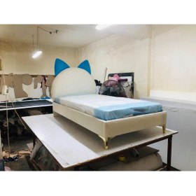 Resim Puf Bebe Montessori 90 x 190 cm Mdf Çocuk Yatağı Yatak Dahildir 