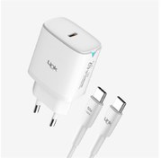 Resim Linktech C307 Safe Type-C Kablolu 20W Hızlı Şarj Cihazı Beyaz 