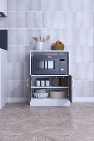 Resim rafineritasarım Rafineri Makro Dolap Çok Amaçlı Mikrodalga Fırın Dolabı 