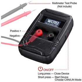 Resim Woyo Elde Taşınabilir Can/lin Dijital Ölçüm Cihazı Baud Çok Renkli 