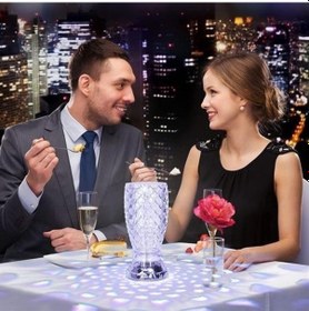 Resim Buradabuldun Balık Süzgeç Model Usb Şarjlı Kumandalı 16farklı Işık Modlu Masa Üstü Kristal Akrilik Led Çok Renkli 