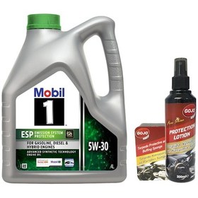 Resim Mobil 1 Esp 5W-30 Motor Yağı 4 L + Gojo Araç Bakım Seti 