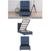 Resim Kilim Mobilya Gold Therapy Başlık ( Baza Dahil Değildir ) 120'lik Mavi 