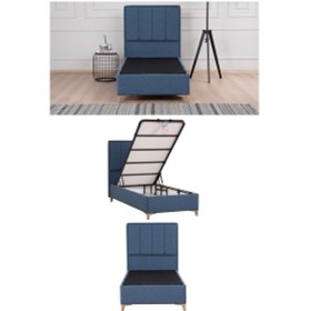 Resim Kilim Mobilya Gold Therapy Başlık ( Baza Dahil Değildir ) 090'lık Mavi 