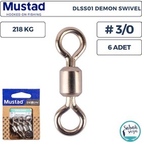 Resim Mustad Demon Dlss01 Fırdöndü 3/0 218kg 6 Adet 