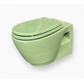 Resim Ece Banyo - Ronda Design Fıstık Yeşili Asma Klozet Kapak Dahil Outlet - 7623-dl- Diğer 