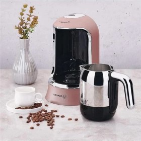 Resim AyrStore Kahvekolik Rosagold/krom Otomatik Kahve Makinesi 