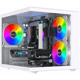 Resim J-Tech QUANTUM R5-5500 16 GB 500 GB HDD 256 GB SSD 8 GB RX580 Free Dos Masaüstü Oyuncu Bilgisayarı 