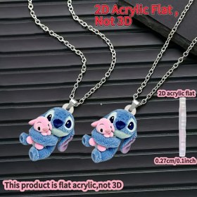 Resim 2D Düz - 1 adet Dikiş ve Pembe Dikiş 2D Akrilik Düz Kolye Kadınlar için - Şık Kazak Zinciri, Doğum Günleri ve Partiler için İdeal Hediye, 0.27cm/0.1inch, Doğum Günü Parti Aksesuarı | Eğlenceli Tasarım | Dayanıklı Zincir, Dikiş Aksesuarları 