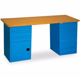 Resim starçelik 10 Çekmeceli Dolaplı Çalışma Tezgahı (2130x650x30 Mm ) 