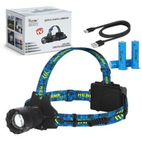 Resim Watton Cree P360 - 12,000 Lümen Şarjlı Kafa Lambası Watton Wt-627 Siyah 