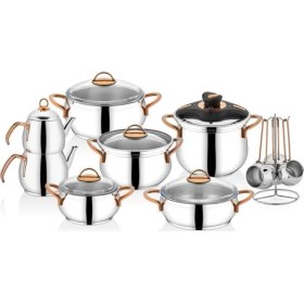 Resim Schafer Alia Çelik Çeyiz Seti - 18 Parça Bakır - 1S004-29001-BKR01 