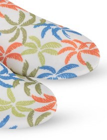 Resim Civil Boys Palmiye Baskılı Tabansız 26-30 Numara Deniz Ayakkabısı - Beyaz - Beyaz / 26 Numara 