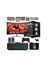 Resim Xaser Nova X80 R7-5700X 32 GB 1 TB M.2 NVMe SSD 8 GB RX5050 27" Free Dos Masaüstü Oyuncu Bilgisayarı 