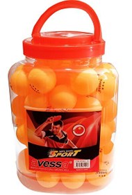 Resim Avessa 3 Star Kavanozda 60'lı Turuncu Masa Teniz Pinpon Topu 