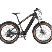 Resim Kron Loop Cruiser 26" Elektrikli Fat Bike Bisiklet 17' Elektrikli Bisiklet 7 Vites Siyah Kahverengi 