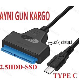 Resim Type-C 3.1 Usb To 2.5 2.5 Inç Sata 4393A Ssd Hdd Hard Disk Dvd Ka 