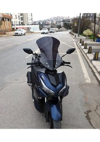 Resim Motocam Kuba Vizy 50 Ön Cam 2025-2026 Model 54cm Siyah Renkli Sportif Model 