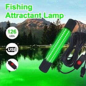Resim 126 LED'li, USB Bağlantılı, 5m Anahtar Kablo, IP68 Yüksek Kalite, Tekne ve Raftlarda Gece Balıkçılığı İçin İdeal - Pil Dahil Değil, Balıkçılık Aksesuarları - 1 Adet 