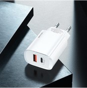 Resim Ally Mobile Usams Us-cc121 T35 20w Qc3.0 + Pd3.0 Iphone Için Hızlı Şarj Başlık 