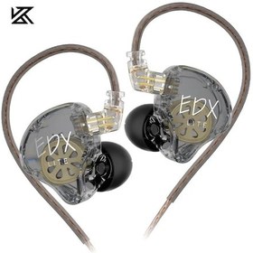 Resim Kz Edx Lite Hıfı Kulaklık Kulak Stereo Bas Dinamik Sürücü Ayrılabilir 2pin Gray No Mıc 