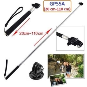 Resim Gplus Eken H9r Sjcam Sj5000 Xıaomı Yı 110 Cm Monopod+gp03 Tripod Gp55a 