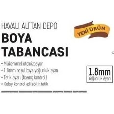 Resim W-77G Havalı Alttan Depolu Boya Fıskiyesi Aparatı 1.8mm ( Lisinya ) 