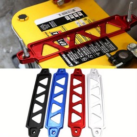 Resim JDM Alüminyum Alaşımlı Araba Akü Kayışı Sabitleme Braketi, Akü Kayışı Braketi, 19cm Üçgen Sabitleme Braketi, Araba Modifikasyonu Akü Braketi 