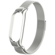 Resim Xiaomi Mi Band 7 Uyumlu Krd-01 Metal Zore Kordon-siyah 
