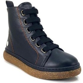 Resim Mammamia D24kb-1970 Hakiki Deri Kadın Bot - Siyah 