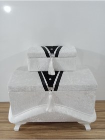 Resim Sonem Çeyiz Çeyiz Sandık Nişan Bohça Damat Gelin Sandığı 2li 0100 