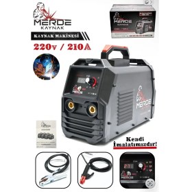 Resim Merde Kaynak Mma 210A Profesyonel Inverter Kaynak Makinesi 210 Amper 220V 
