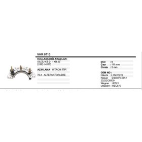 Resim VERTEX Diot Tablası Isuzu Kb21/kb23 2wd/4wd 