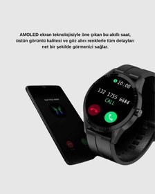 Resim 3 Kordonlu Amoled Akıllı Saat Sağlık Takipli 