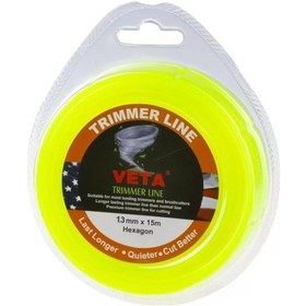 Resim Veta Misina1.3mm 15m Sarı 6 Köşe 