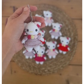 Resim Amigurumi Hello Kitty Anahtarlık (1ADET) 