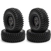 Resim Honmex 1/10 Rc Araba İçin 4 Adet Lastik Seti - Trx4, Axial Scx10, 90046, Scx10 Iıı Uyumlu - 110mm Çap, Kauçuk Malzeme 