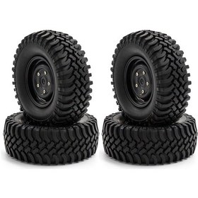 Resim Honmex 1/10 Rc Araba İçin 4 Adet Lastik Seti - Trx4, Axial Scx10, 90046, Scx10 Iıı Uyumlu - 110mm Çap, Kauçuk Malzeme 