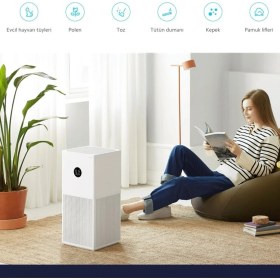 Resim Xiaomi Akıllı Hava Temizleyici - 3 Katmanlı Hepa Filtre, 60M2 Alanetki ve Ultra Sessiz Çalışma + Tiftik Mk. 