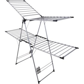 Resim CC-405 Crystal Lux Çift Katlı Alüminyum Kalın Borulu Çamaşır Kurutma Askısı 