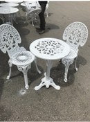 Resim Aluminyumdokumcu Osmanlı Sandalye Fiskos Döküm Masa 50 Cm 