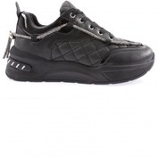 Resim Dgn B2 Kadin Silver Taş İp Detayli Bağcikli Sneakers Ayakkabı 