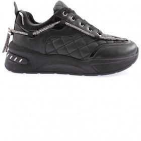 Resim Dgn B2 Kadin Silver Taş İp Detayli Bağcikli Sneakers Ayakkabı 