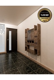 Resim rafineritasarım ELİPS Posta Kutusu MDF 6 ' LI GRİ 