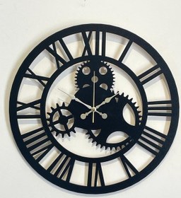 Resim Ümra Lazer Lazer Kesim Dekoratif Duvar Saati 40x40 Umrasaat5 Siyah 