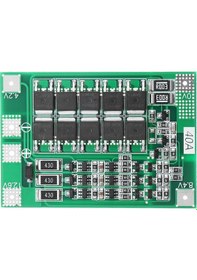 Resim 3S 40A Bms 12 6V 18650 Lityum Pil Şarj Koruma Modülü 