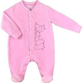 Resim enjoy bebe Kadife Patikli Boydan Çıtçıtlı Tulum 